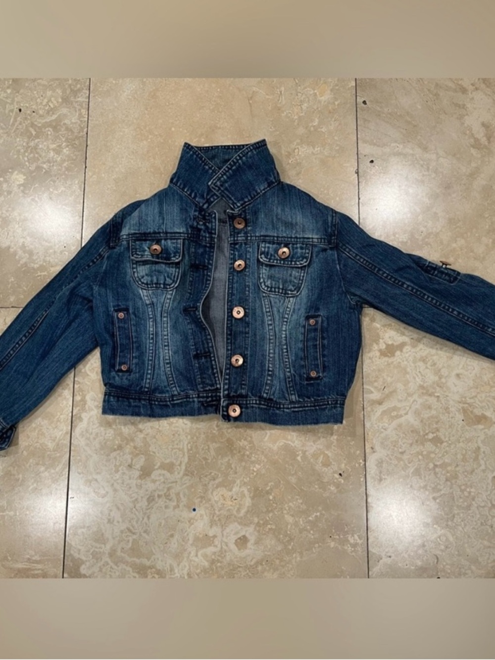 Unknown Brand Stylish Blue Denim Jacket